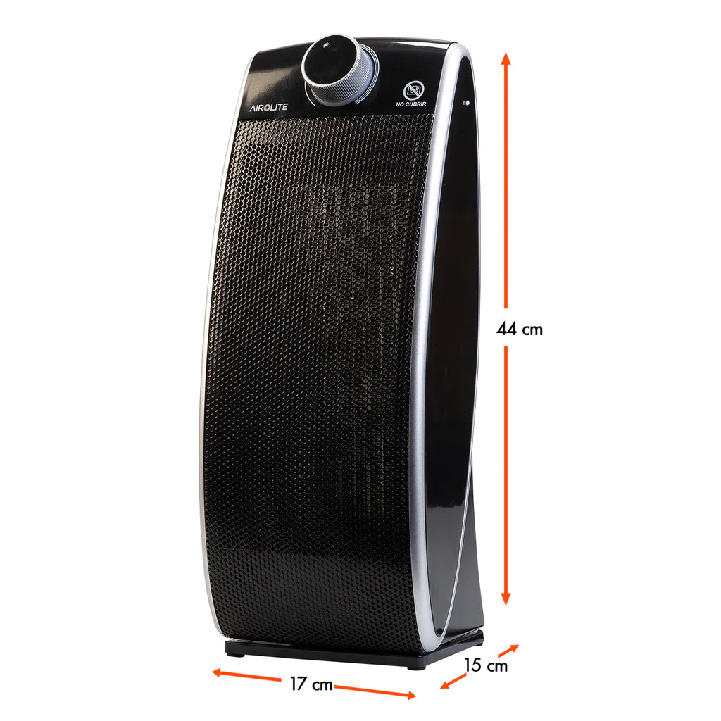 Termoventilador Ceramico Oscilante CURVE TOWER AIROLITE