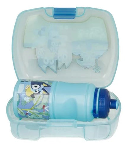 Portasandwich + Botella Bluey Intek Celeste
