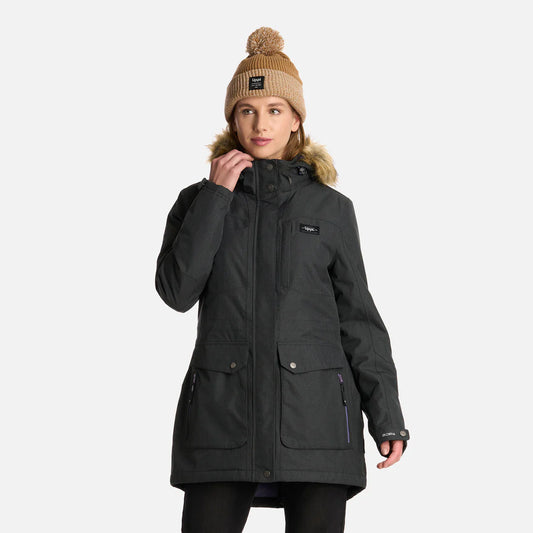 Chaqueta Mujer Roble B-Dry Hoody Jacket Melange Negro