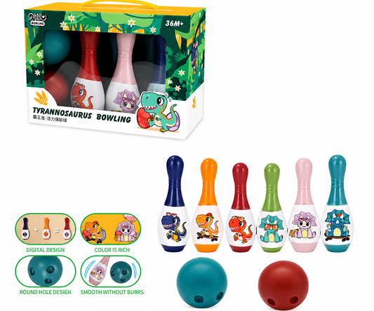 Juego Bowling Niños Tyrannosaurus