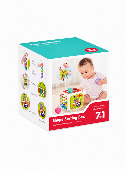 Cubo Didactico Educativo  7 En 1