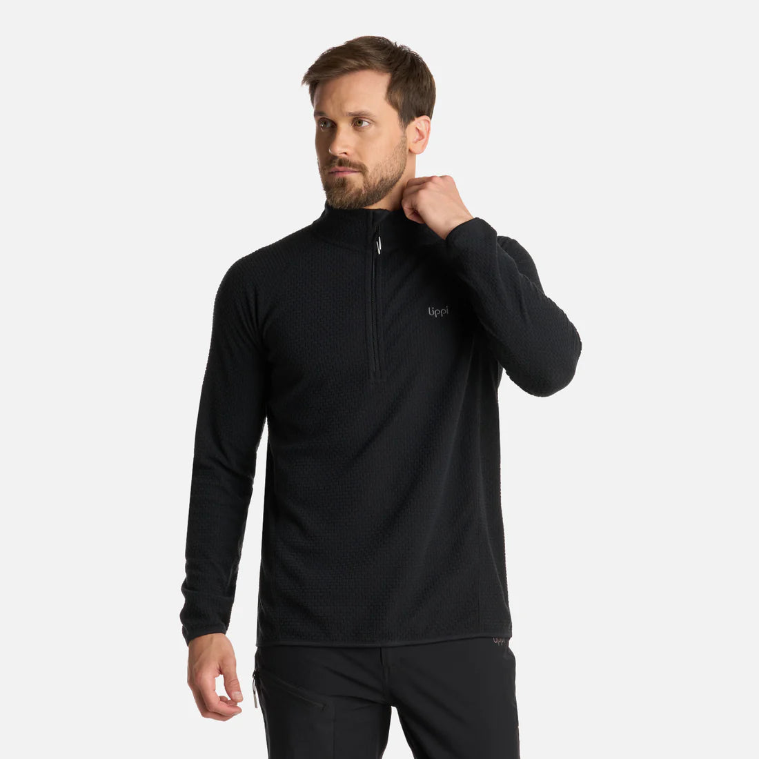 Polerón Hombre Jacaranda Nano-F 14 Zip Negro