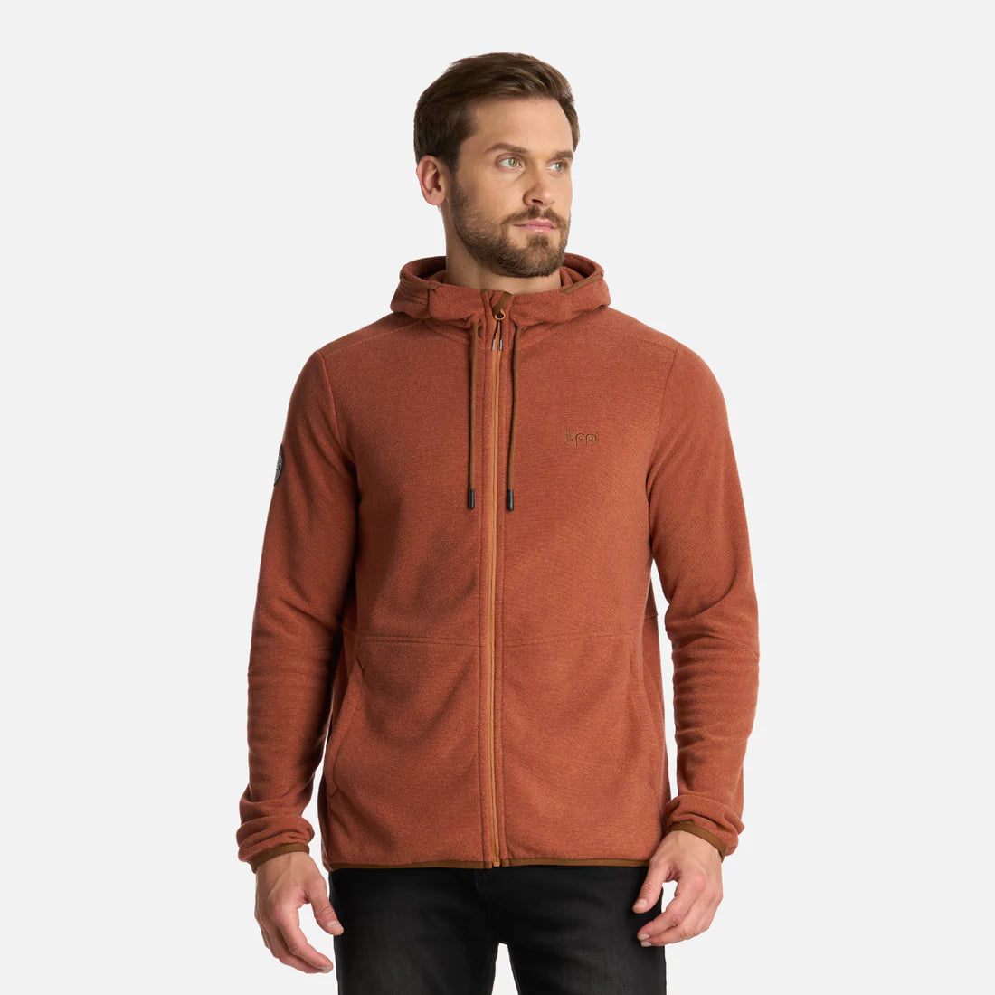 Polar Hombre Stripes Nano-F Full Zip Hoody Camel