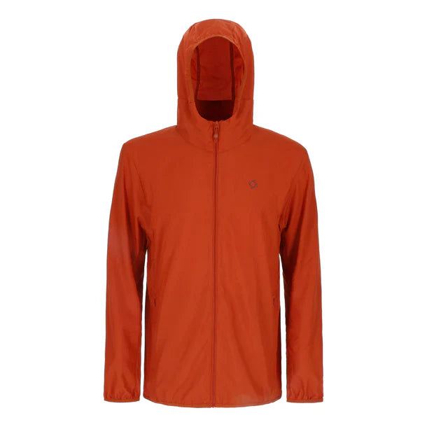 Chaqueta Hombre Compactable Airjkt Hoodie Naranjo