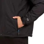 Parka Hombre Con Cierre y Gorro Donelly Negro