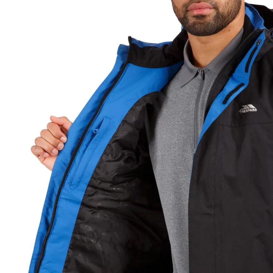Parka Hombre Con Cierre y Gorro Donelly Negro