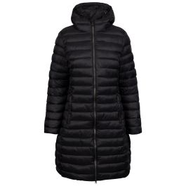 Parka Mujer Largo Sin Gorro Negro