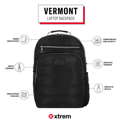 Mochila para notebook 15" Vermont negra