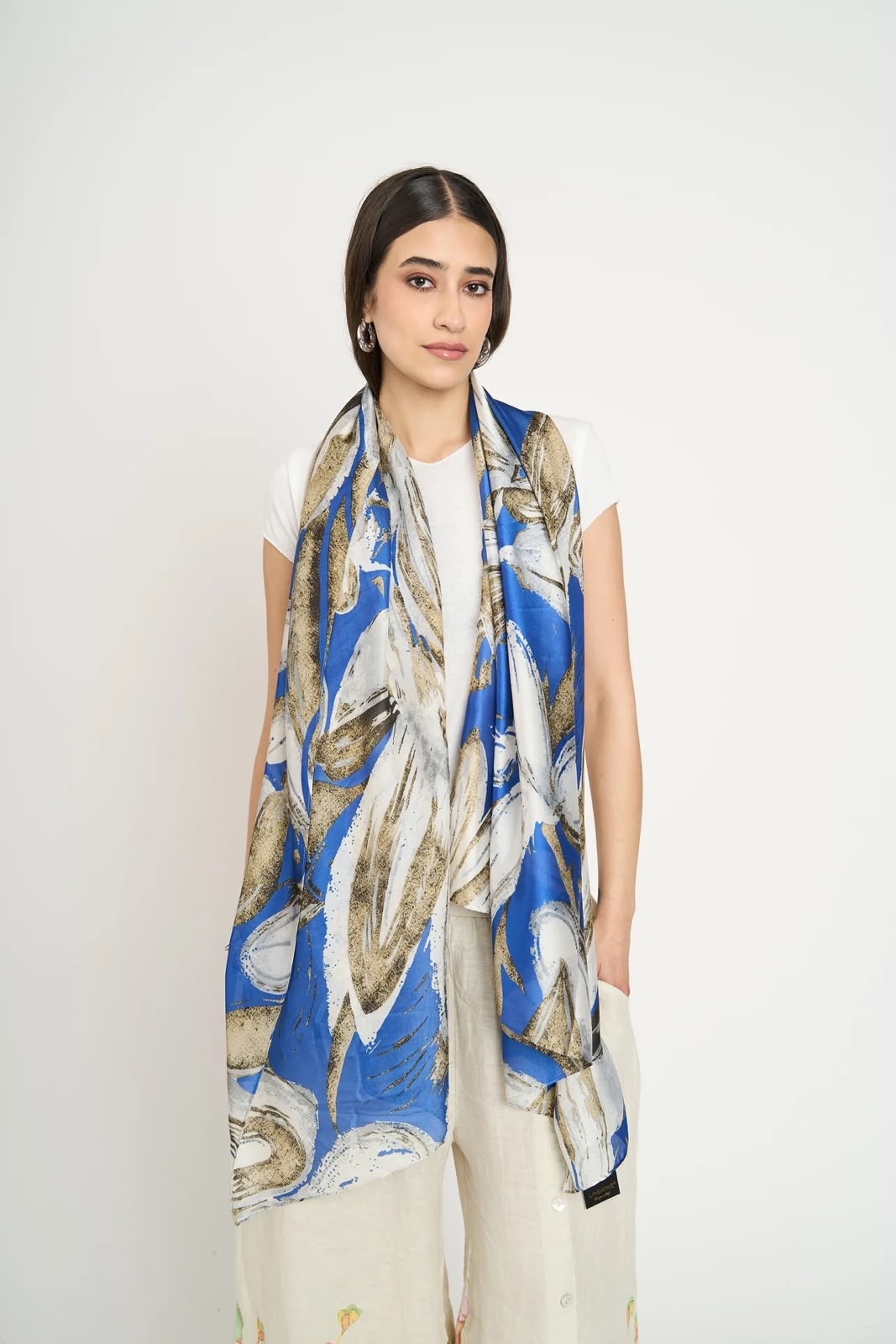 Echarpe Paulina Mujer Azul