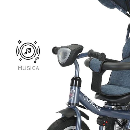Triciclo Paseo Infantil 360 1326 LX Azul