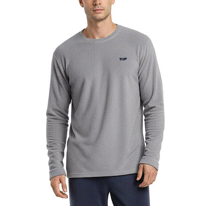 Pijama Hombre Micropolar Invierno C1 Gris