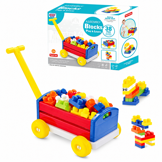 Carrito Arrastre Con Bloques