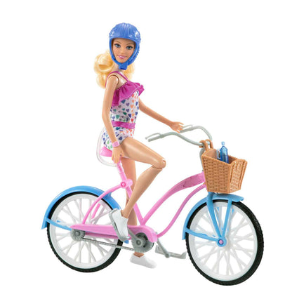 Muñeca Barbie En Bicicleta