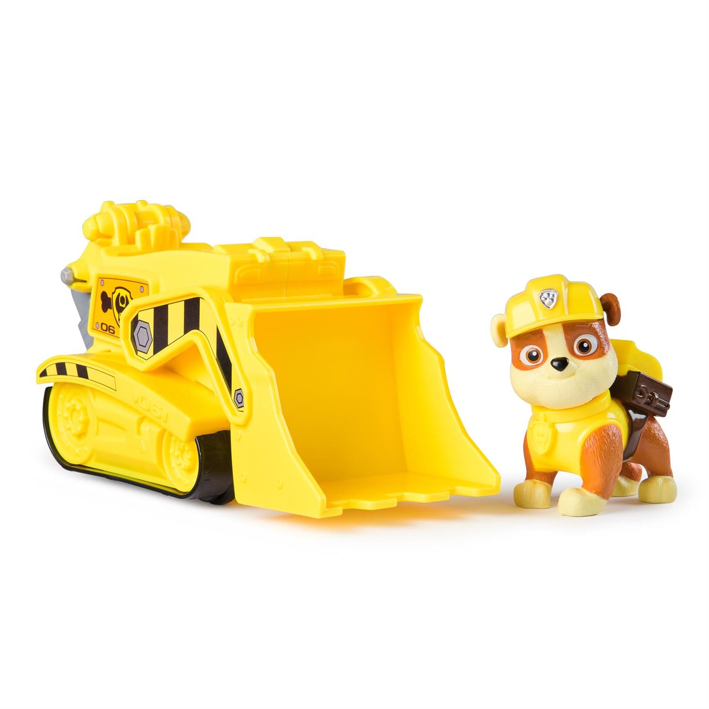 Juguete Unisex Camión de Construción y Figura Rubble Amarillo