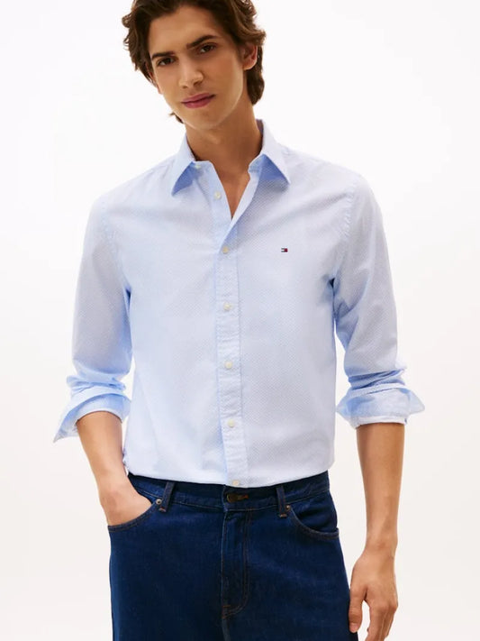 Camisa Hombre Regular Celeste