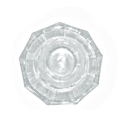 Florero Clear Frederick Gold 28 cm