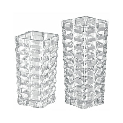 Florero Clear Cub Frederick Gold 29.5 cm