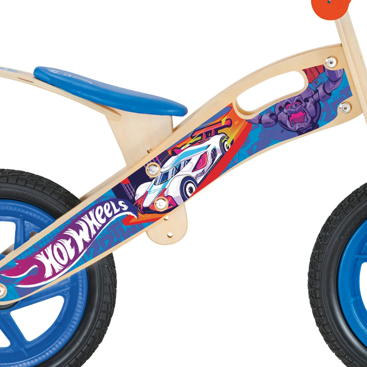 Bicicleta Niño Hot wheels Madera Azul