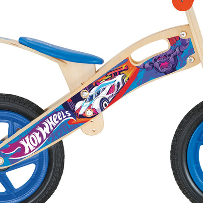 Bicicleta Niño Hot wheels Madera Azul