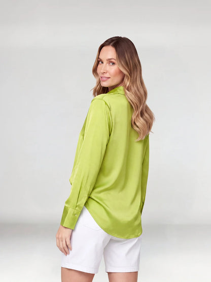 Blusa Manga Larga Mujer Verde