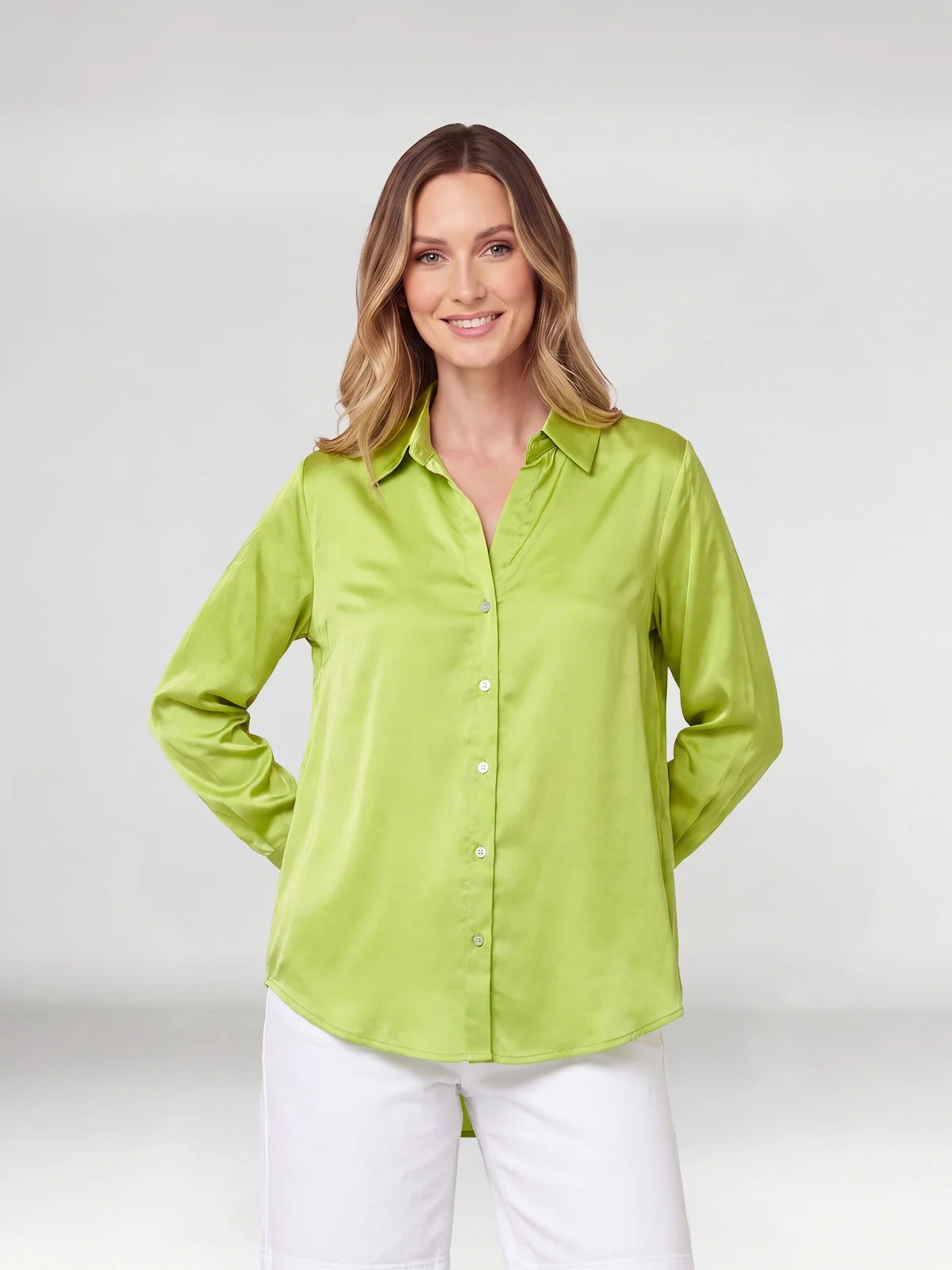 Blusa Manga Larga Mujer Verde