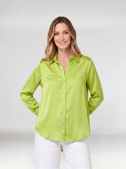Blusa Manga Larga Mujer Verde
