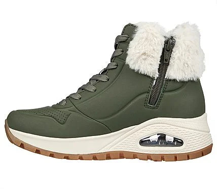 Zapatilla Mujer Skechers Uno Rugged - Fall Air Oliva