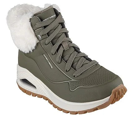 Zapatilla Mujer Skechers Uno Rugged - Fall Air Oliva