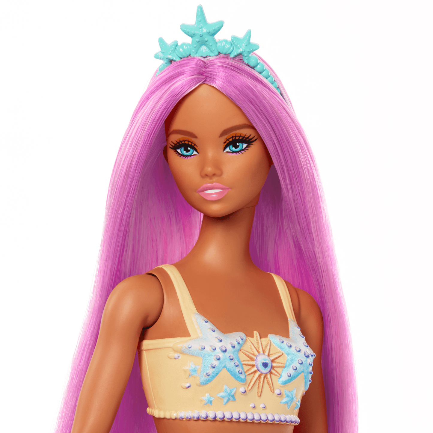 Muñeca Niña Sirena Naranja