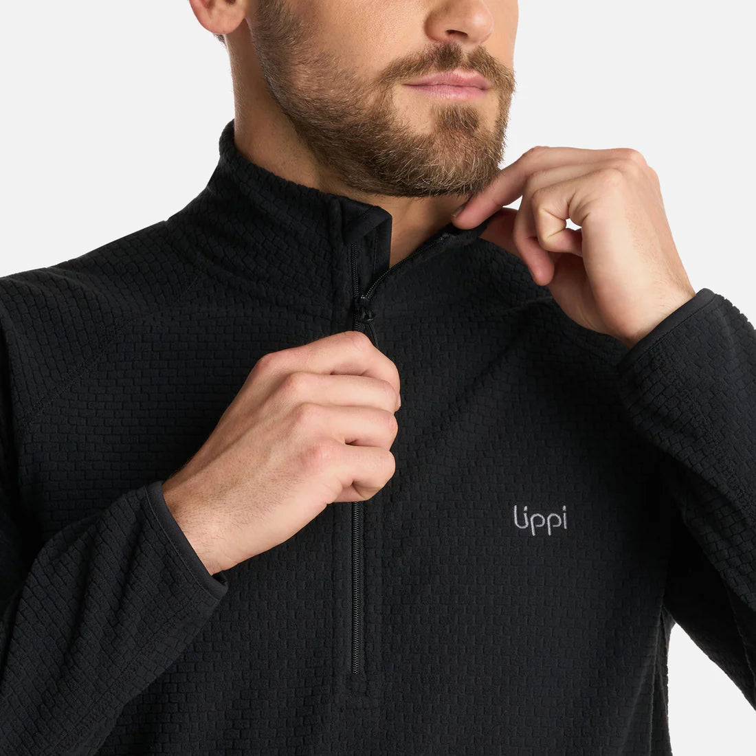 Polerón Hombre Jacaranda Nano-F 14 Zip Negro