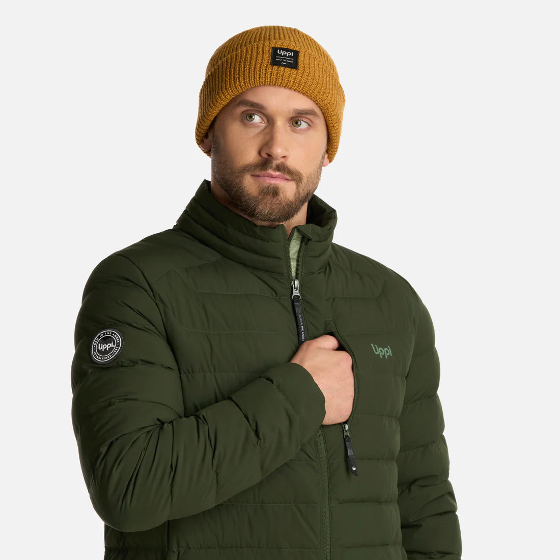 Chaqueta Hombre Aero Down Jacket Verde Militar