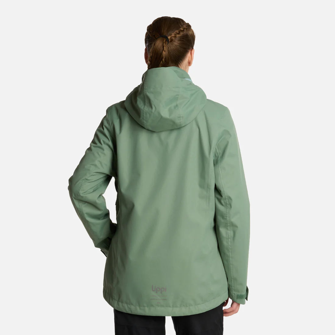 Chaqueta Mujer Tres Cruces Fusion-3 Hoody Jacket Jade Oscuro