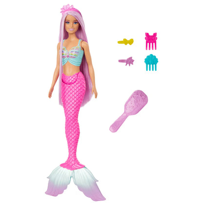 Muñeca Sirena Barbie Con Pelo De Fantasía