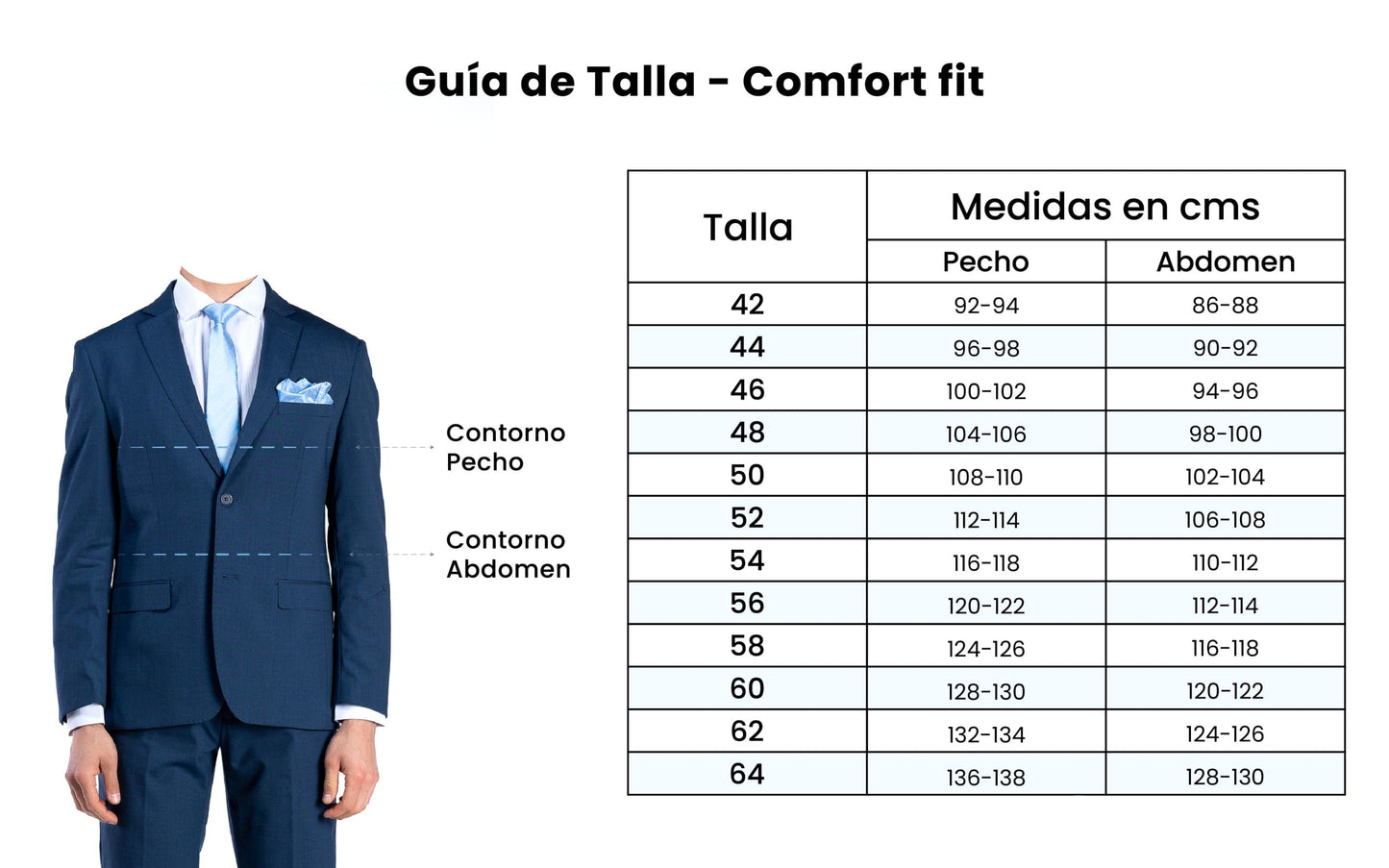Traje Hombre Ambo Arezzo W4 Azul