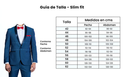 Traje Hombre Ambo Minimat Azul