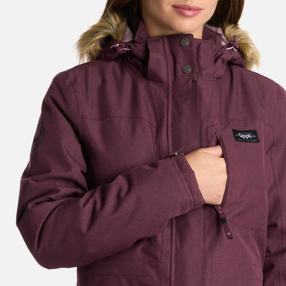 Chaqueta Mujer Roble B-Dry Hoody Jacket Melange Vino