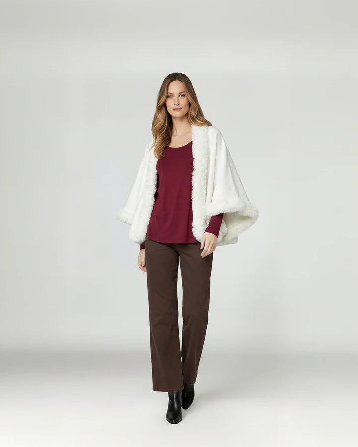 Poncho Mujer Paola Blanco