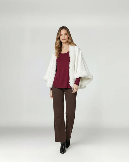 Poncho Mujer Paola Blanco