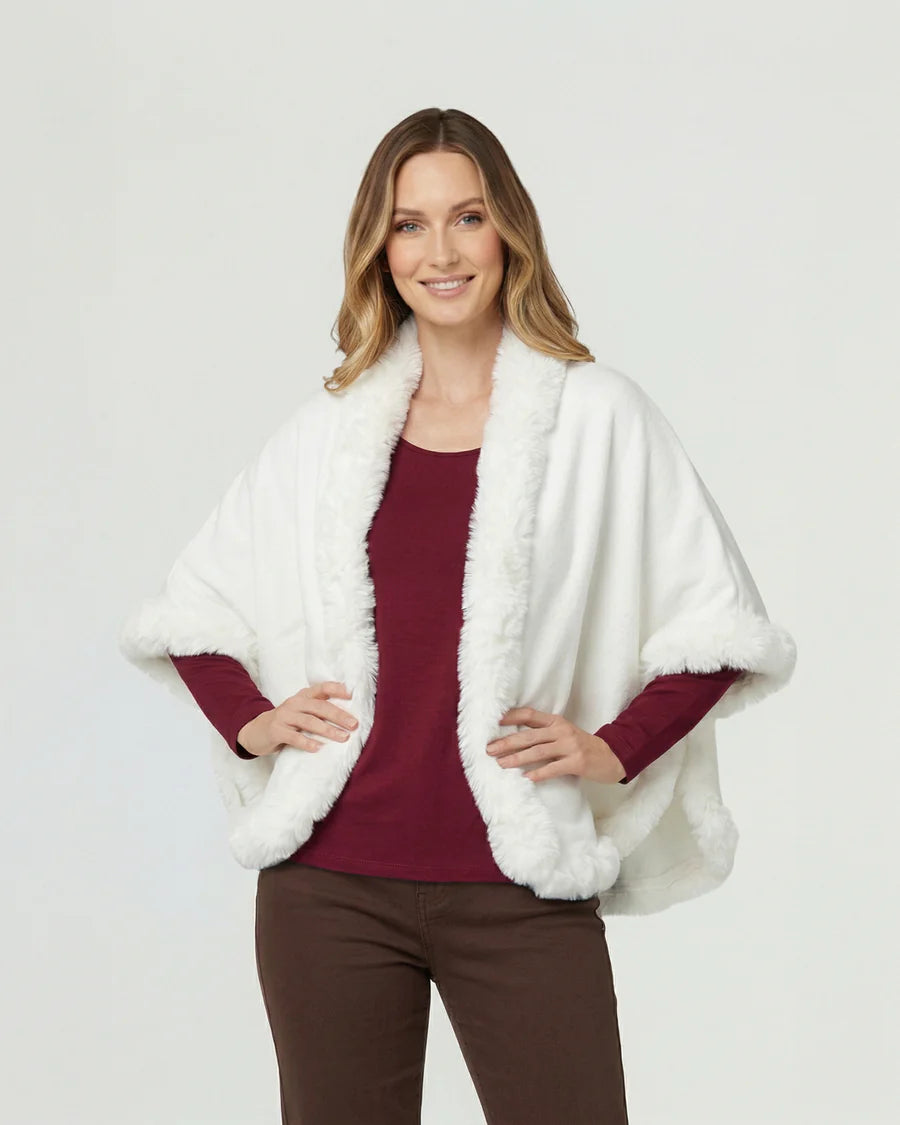 Poncho Mujer Paola Blanco