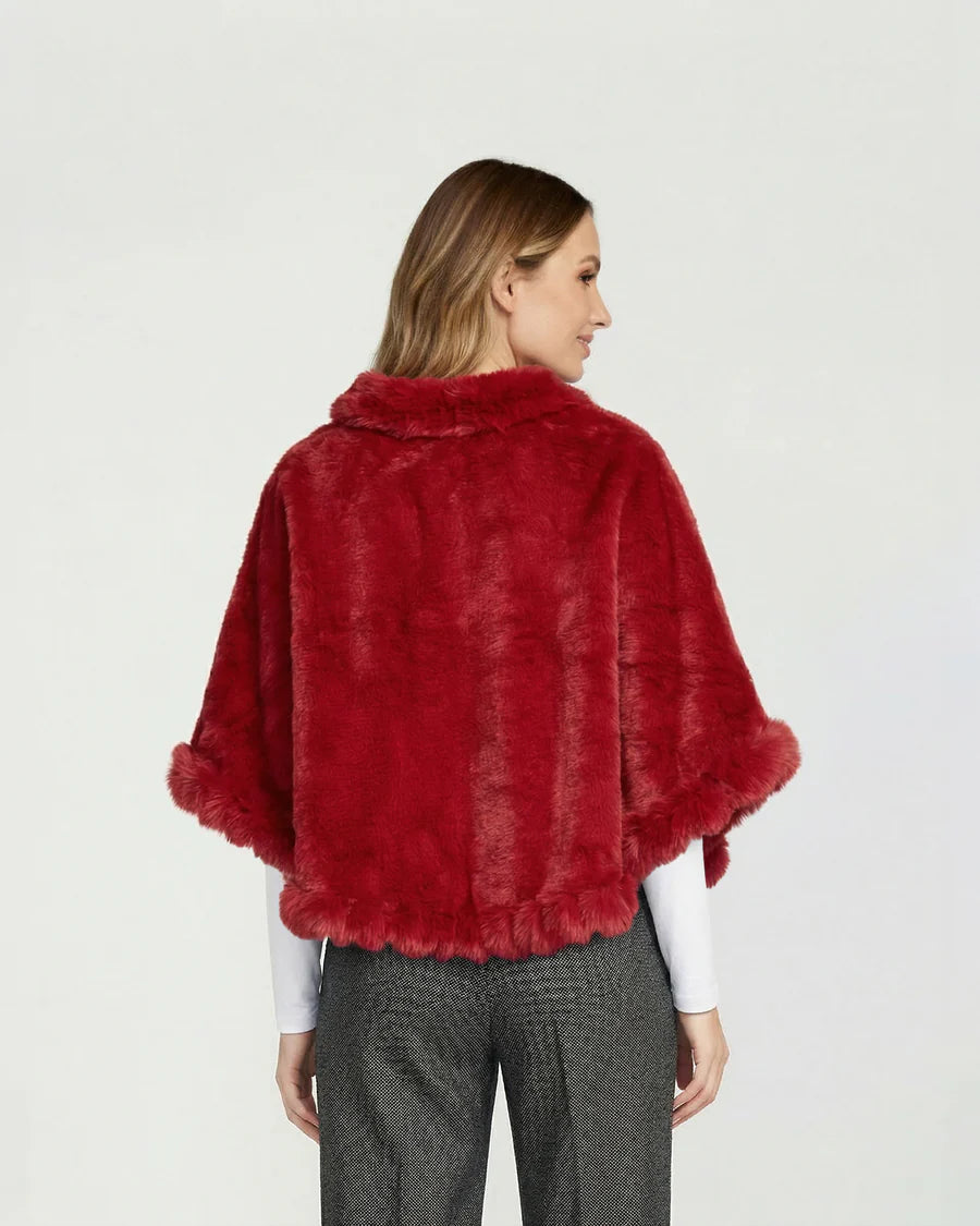 Poncho Mujer Paola Rojo