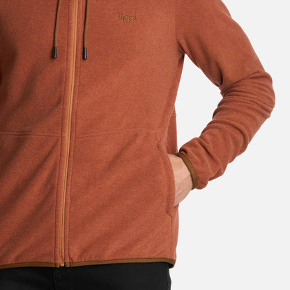 Polar Hombre Stripes Nano-F Full Zip Hoody Camel