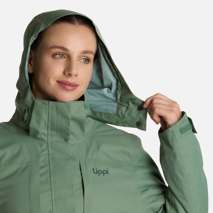 Chaqueta Mujer Tres Cruces Fusion-3 Hoody Jacket Jade Oscuro