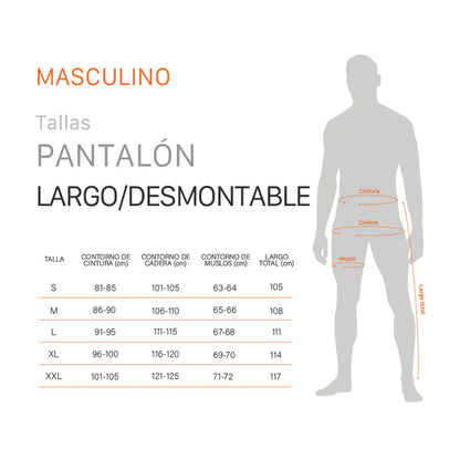 Pantalon Hombre Desmontable Kai Oliva