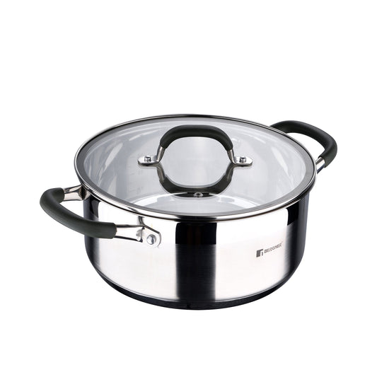 Olla Con Tapa Acero Inoxidable Midnigth 24 cm