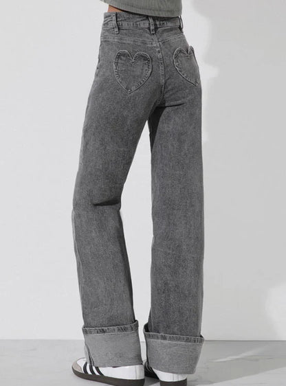 pantalón-mujer-algodón-wideleg-gris-tiro-alto-corazón-