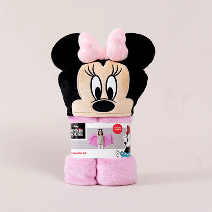 Manta Capucha 3D 70x150 Minnie