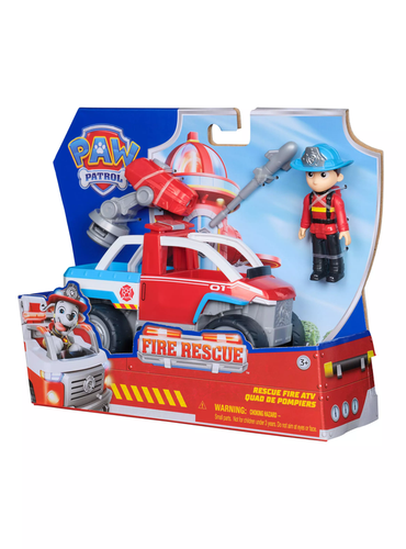 Juguete Unisex Camión Rescate y Bomberos Ryder Rojo ATV
