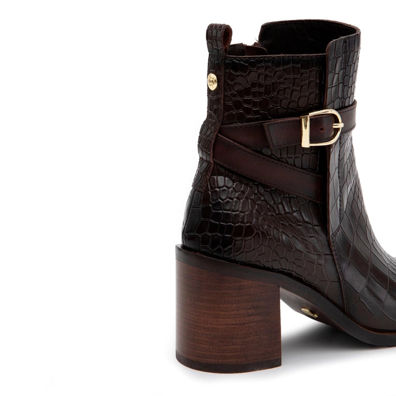 Botin Mujer Cuero Asuncion Chocolate