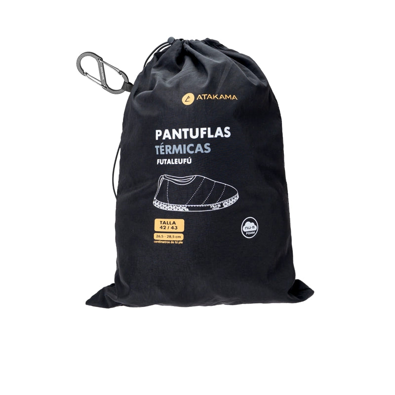 Pantufla térmica Futaleufú FLEX Nu-B Foam Negro/Gris
