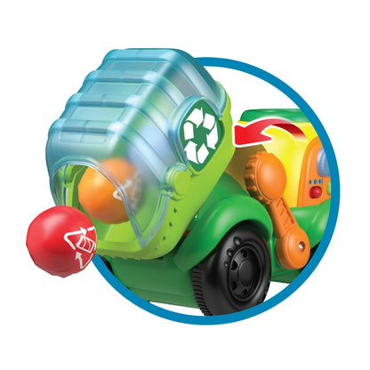 Camión de reciclaje Winfun Go Green con ruedas